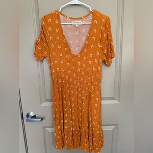 Idyllwind Orange Horseshoe Dress